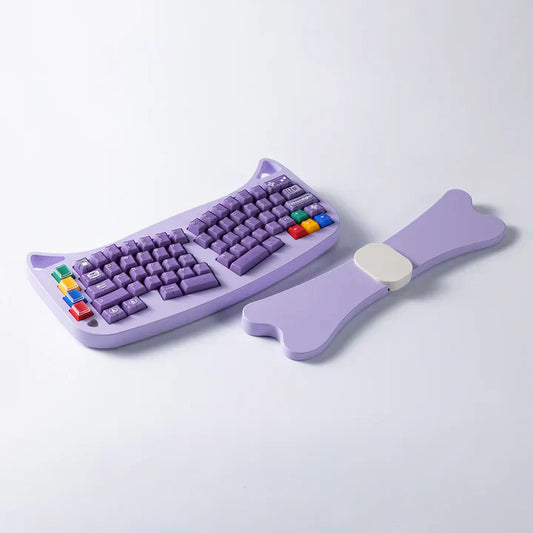 ErgoType Curved Purple Keyboard with Removable Wrist Rest