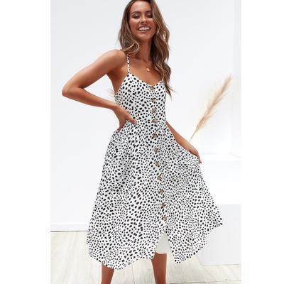 Striped Print Cotton Casual Beach Summer Dress 2020 Sundress Sexy Spaghetti Strap V-neck Off Shoulder Women Midi Dress Vestidos