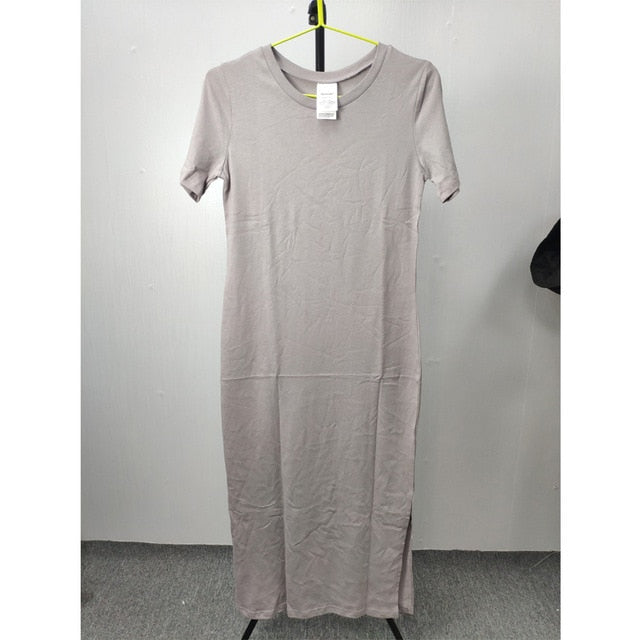 Maxi T Shirt Dress Women Winter Autumn Vintage Sexy Bodycon Christmas Black White Cotton Long Sleeve Dresses Plus Size Oversize